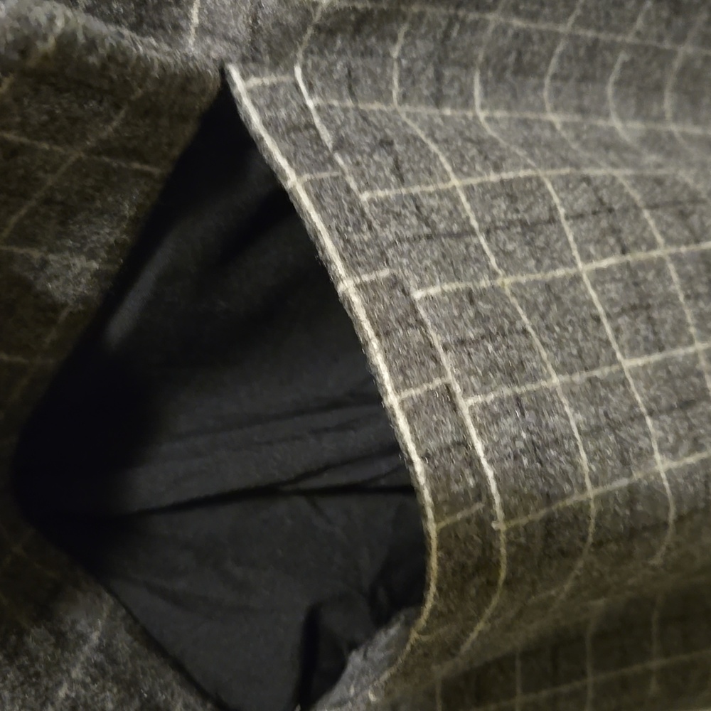Hem & Thread Plaid Trench Coat NWT - Picture 4 of 8